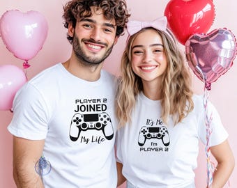 Player Two Joined My Life Shirt | Couples Shirt | Engagement Shirts | Honeymoon Shirts | Gamer Shirt | Gaming Couple | Gamer Boyfriend