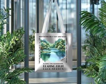 Bible Verse Tote Bag | Faith Tote Bag | Christian Tote Bag | Christian Book Bags | Christian Bible Study Book Bag | Woman Christianity Gift
