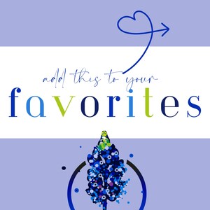 May include: A blue, green, and white abstract floral design with the text "add this to your favorites" on a white background.