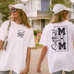 Personalized Softball Mom Shirt, Custom Softball Mom Shirt, Softball Mom Shirts Custom, Gameday Softball Mom Shirt, Softball Mom tee-shirt