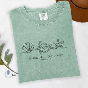 Beachy Bible Shirt, Minimal Christian Shirts, Christianity Comfort Colors Shirt, Comfort Color Christian Shirt, Bible Verse Tee Oversized