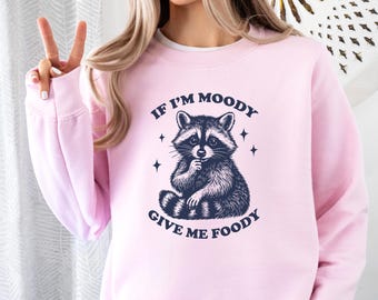 Sudadera divertida de mapache, Sudadera con meme de mapache, Camiseta divertida con meme de mapache, Camiseta divertida para amantes de la comida, Sudadera para amantes de la comida, Sudadera divertida para amantes de la comida