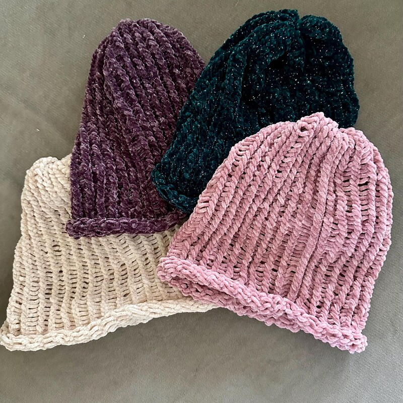 Handmade Dual-Tone Knitted Winter Beanie Cap – Teal & Beige main image 1