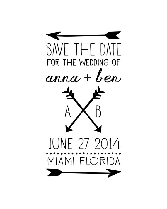 arrow save the date