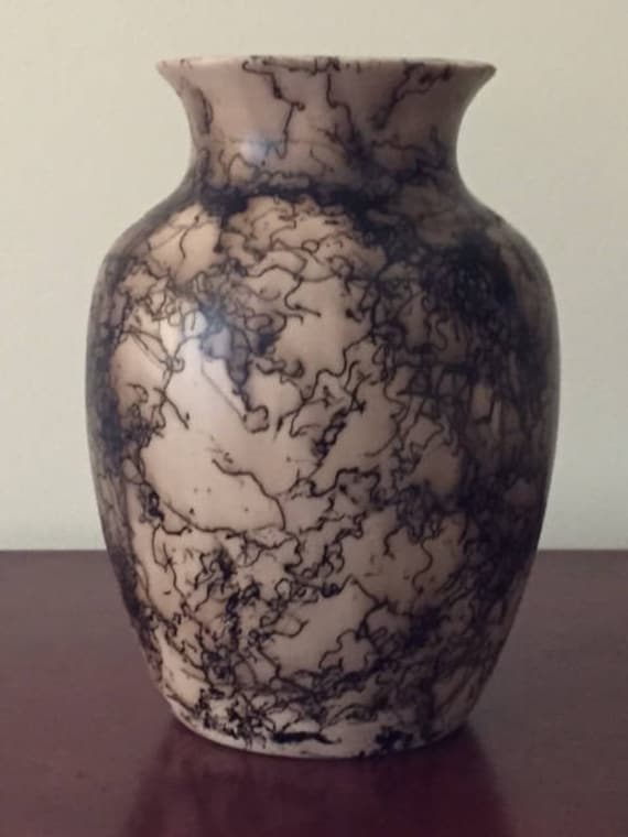 HORSE HAIR POTTERY Vase HorseHair Vase Pet Memorial Etsy