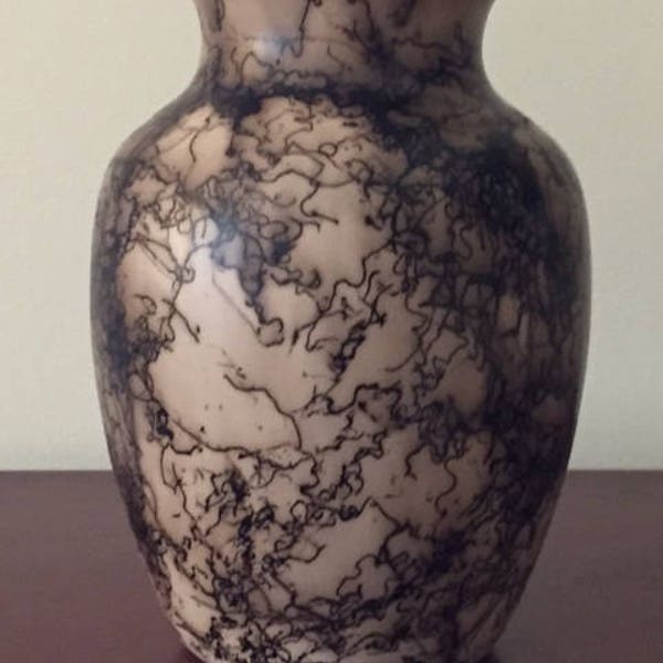 HORSE HAIR POTTERY Vase HorseHair Vase Pet Memorial