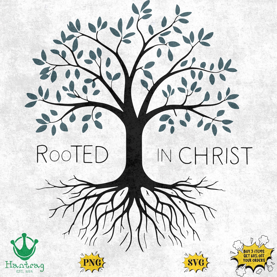 9 DESIGNS, Rooted in Christ Svg, Religious Svg, Bible Verse Shirt ...