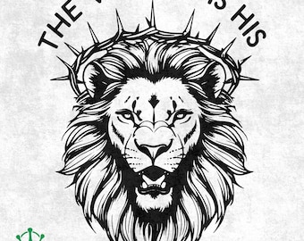Der Sieg ist Seine SVG: Lion Christian Shirt Design (Digitaler Download)