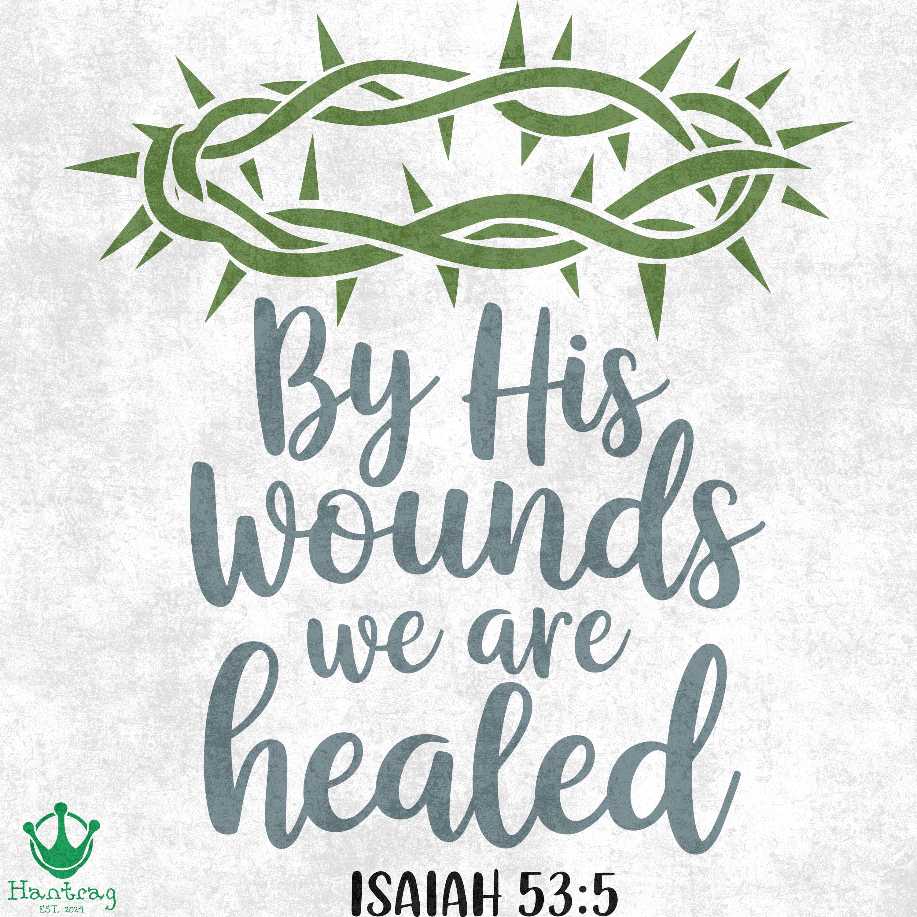 Christian SVG PNG: by His Wounds We Are Healed (7 Designs) - Etsy
