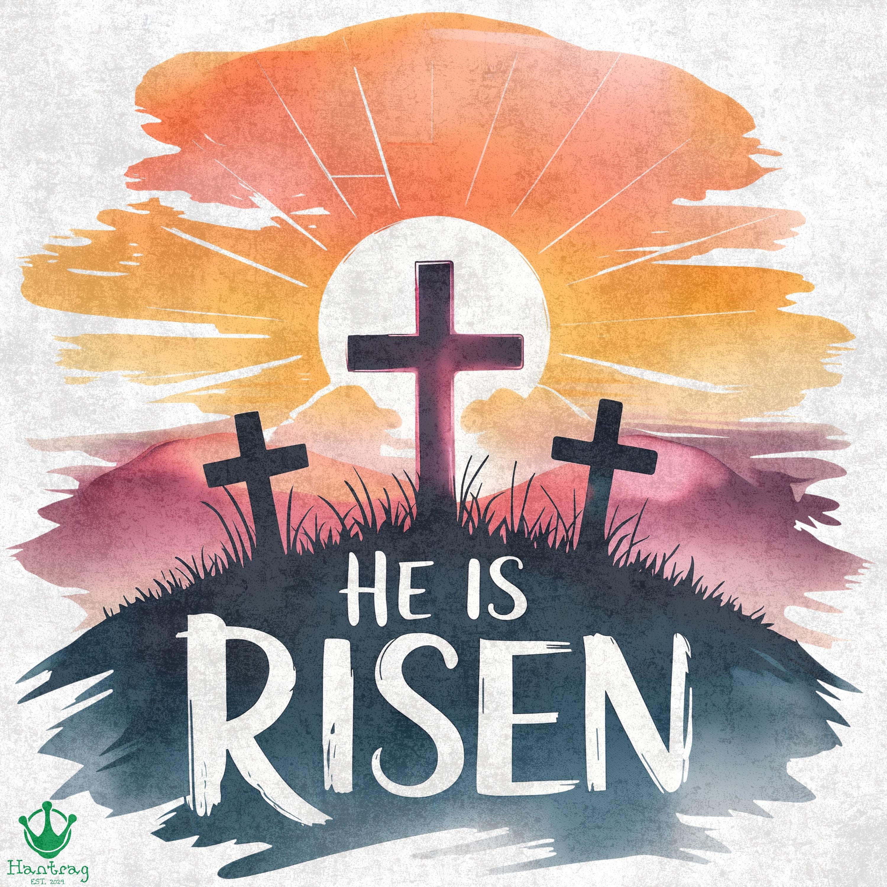 4 DESIGNS, He is Risen Svg Png Sublimation Design, Bible Verse Svg ...