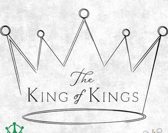 Man of Faith Png, Lord of Lords Png Revelation 19:16 Religious Digital Art, King of Kings Svg, Jesus PNG, Christian Gift PNG, Crown