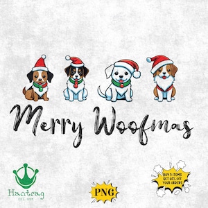 Joyeux Woofmas PNG, Noël Svg pour chiens, conception de Noël pour les amoureux des chiens, chien maman png, chemise de Noël chien PNG, vacances chien amoureux PNG