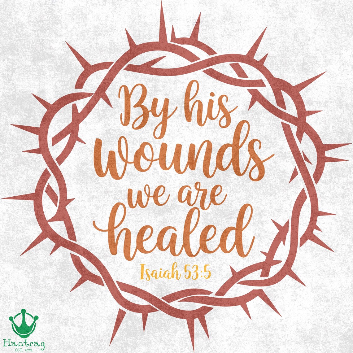 Christian SVG PNG: by His Wounds We Are Healed (7 Designs) - Etsy
