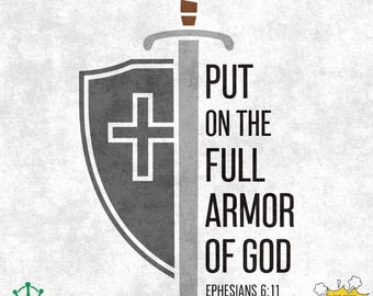 Full Armor of God SVG: Christian Bible Verse Designs (PNG, SVG)