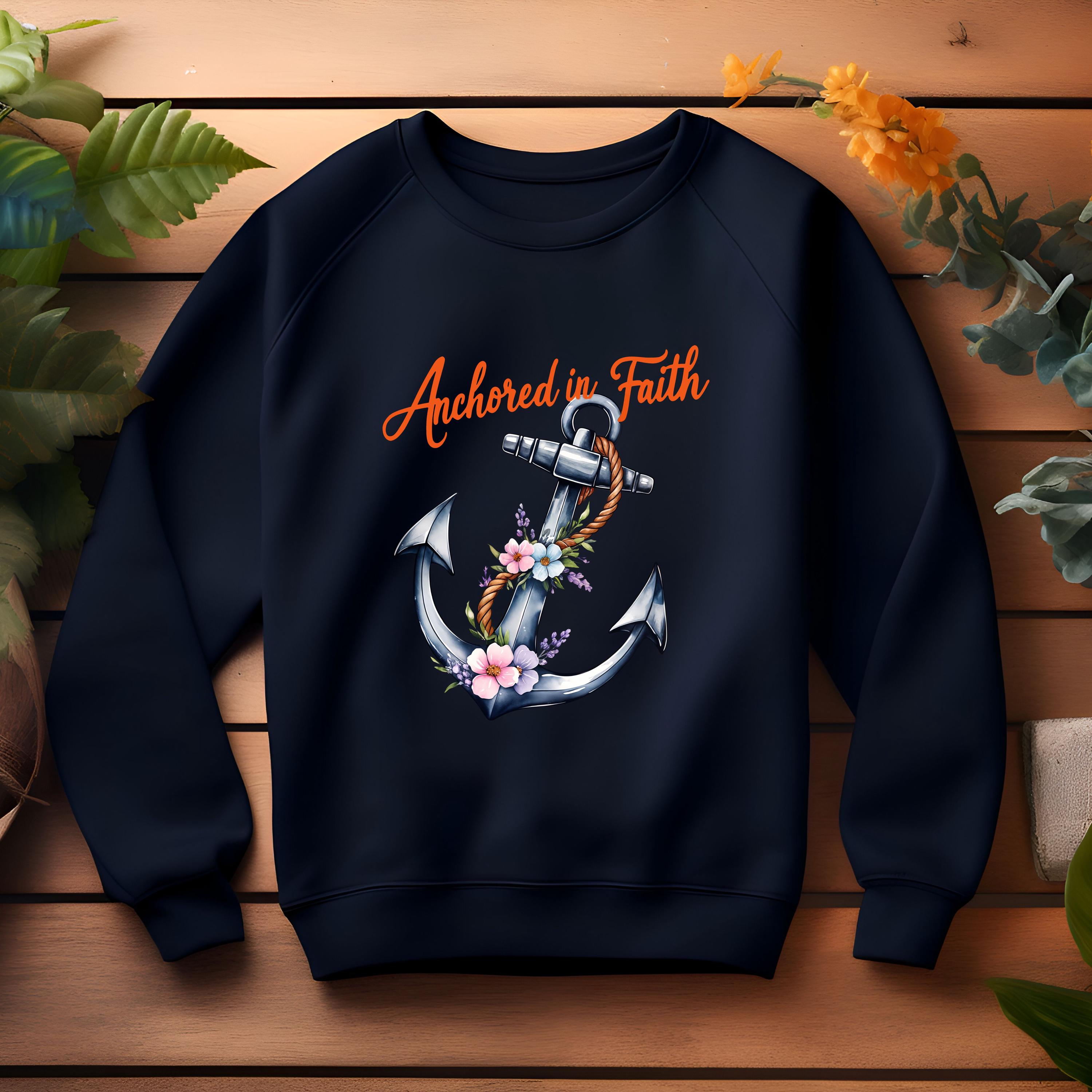 Anchored in Faith PNG Christian Bible Verse Designs (digital Download