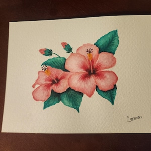 Hibiscus Watercolor