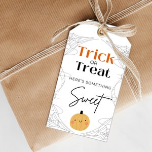 Halloween Gift Tags, Halloween Treat Tags, Happy Halloween Gift Tag Printable