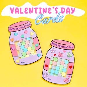 Conversation Hearts Valentine, Valentine Candy Card, Valentine for Class, Valentines for Preschool, Preschool Valentines Gift