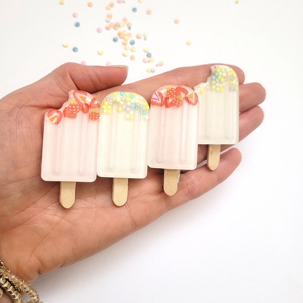 Pink Resin Popsicle Etsy