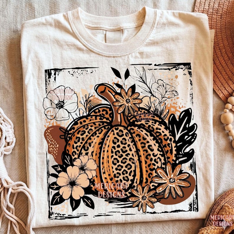 Leopard Pumpkin Png, Coquette Pumpkin Png, Fall Vibes Png, Pumpkin Season Png, Retro Fall Png, Trendy Pumpkin Png, Trendy Fall Png download image 1
