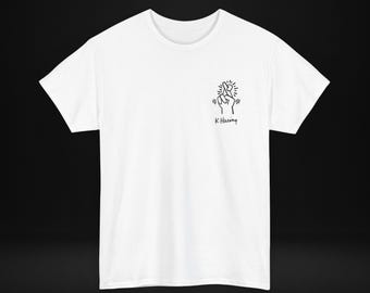 Keith Haring Unisex Tee, Fingers Crossed T-Shirt, Graphic Art Shirt, Cotton Tee, Streetwear Top