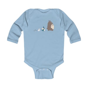 Totoro Characters Infant Bodysuit | Cute Studio Ghibli Woodland Baby Onesie image 3