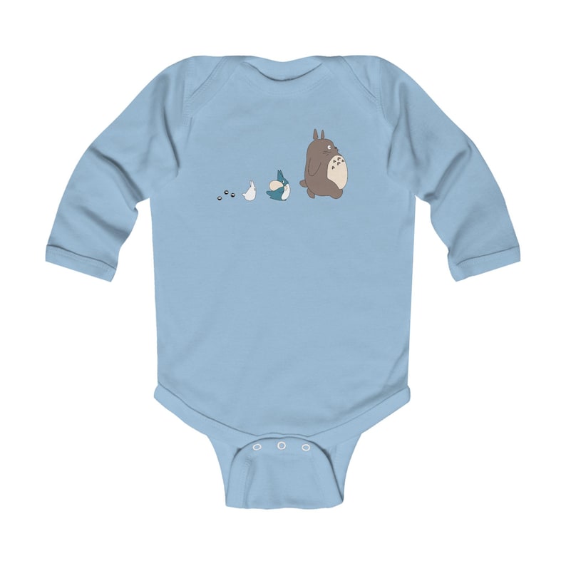 Totoro Characters Infant Bodysuit | Cute Studio Ghibli Woodland Baby Onesie image 3