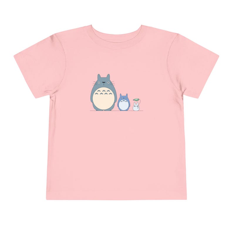 My Neighbor Totoro Toddler Tee, Studio Ghibli Unisex T-Shirt, Cute Forest Spirits Top, Anime Inspired Kids Shirt, Japanese Cartoon Character zdjęcie 7