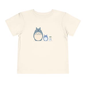 My Neighbor Totoro Toddler Tee, Studio Ghibli Unisex T-Shirt, Cute Forest Spirits Top, Anime Inspired Kids Shirt, Japanese Cartoon Character zdjęcie 2