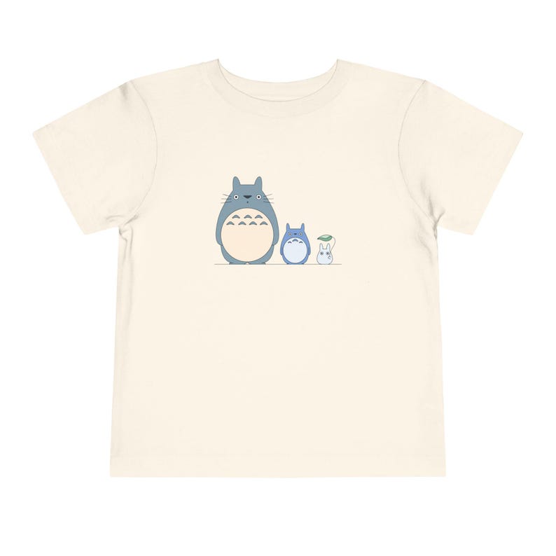 My Neighbor Totoro Toddler Tee, Studio Ghibli Unisex T-Shirt, Cute Forest Spirits Top, Anime Inspired Kids Shirt, Japanese Cartoon Character zdjęcie 2