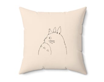 Super słodka poduszka Totoro, wkładka do poduszki w zestawie, dekoracja do domu w stylu anime, słodka poduszka na kanapę z motywem kreskówek, dekoracja pokoju dziecięcego,