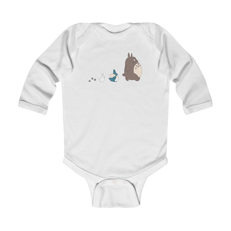 Totoro Characters Infant Bodysuit | Cute Studio Ghibli Woodland Baby Onesie image 1