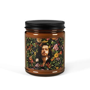 Hozier Kerze, Musik-Liebhaber-Geschenk, duftende Soja-Kerze, Bernsteinkerze, Wohndekor, einzigartige Geschenkidee, handgegossene Kerze