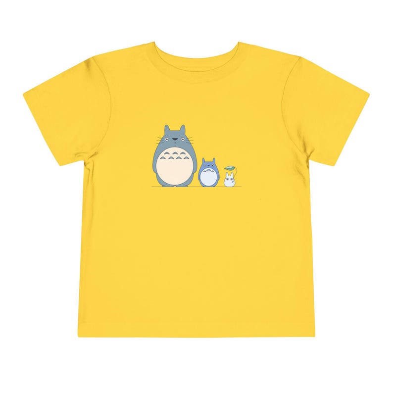 My Neighbor Totoro Toddler Tee, Studio Ghibli Unisex T-Shirt, Cute Forest Spirits Top, Anime Inspired Kids Shirt, Japanese Cartoon Character zdjęcie 8