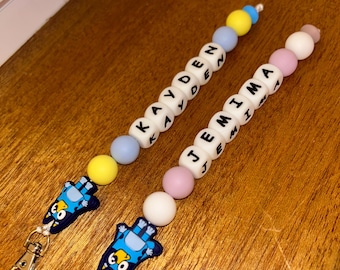 Bluey Key Chain, Bag Chain, Schoolbag Chain