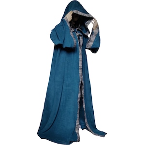 Renaissance Zaubererumhang für Frauen, Hexengewand, Hexengewand, Kostüm, Cosplay, unisex
