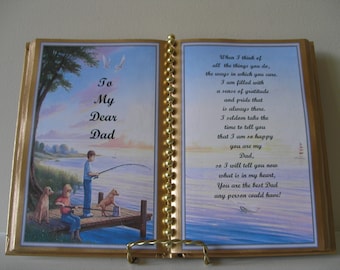 Dad/Father Personalized Decorated Book for Father's Day, Birthday, or just any day that you want to tell him that you love him!  (9 Styles)