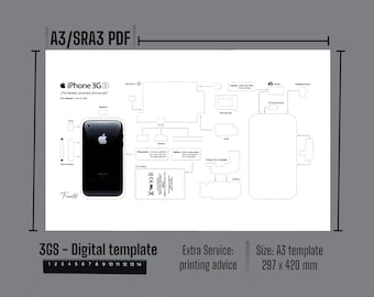 iPhone 3GS Teardown Poster: Printable DIY Wall Art (PDF Download)