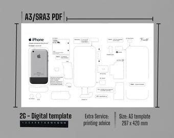 iPhone 1st Gen Teardown Poster: Printable DIY Wall Art (PDF Download)