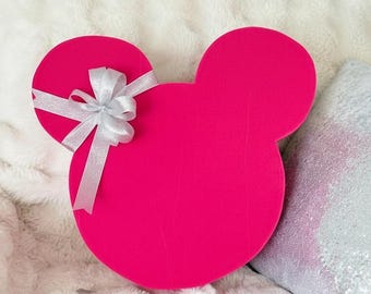 Handmade Velvet Mickey Mouse Gift Box, Custom Keepsake Basket (L35xW40xH12cm)