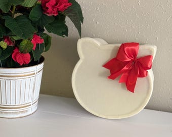 Handmade Hello Kitty Velvet Gift Box, Custom Keepsake (L22xW24xH12cm)