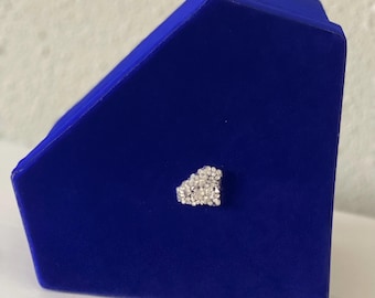 Handmade Velvet Diamond Gift Box, Rhinestone Keepsake Box (L18xW22xH12cm)