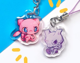 Phone Charm | Mew & Mewtwo