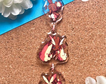 Evolution Line Charm | Buneary Lopunny Mega Lopunny