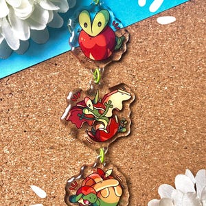 Evolution Line Charm | Applin Flapple Appletun