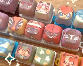 Keycap Clicker | Tapu Koko, Tapu Lele, Tapu Bulu, Tapu Fini, Zorua, Zorua Hisui, Victini, Teddiursa, Armarouge, Ceruledge, Ogerpon