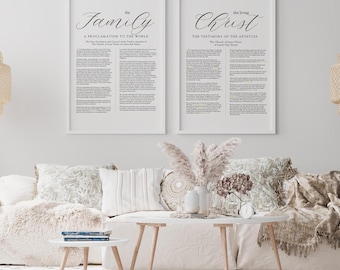The Family Proclamation,  The Living Christ Print, & The Restoration Bundle for Minimalists