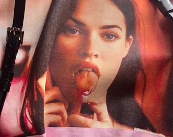 Premium Unisex Tee + Pink Megan Fox Photo Shirt / "Jennifer's Body" Movie Oversized Drop Shoulder T-shirt | Ships from USA | Jennifer Check