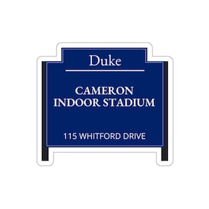 Cameron Indoor Stadium Die-Cut Sticker | Duke Basketball Sticker