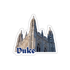 3&quot; x 3&quot; Duke University Chapel Die-Cut Sticker | Duke University